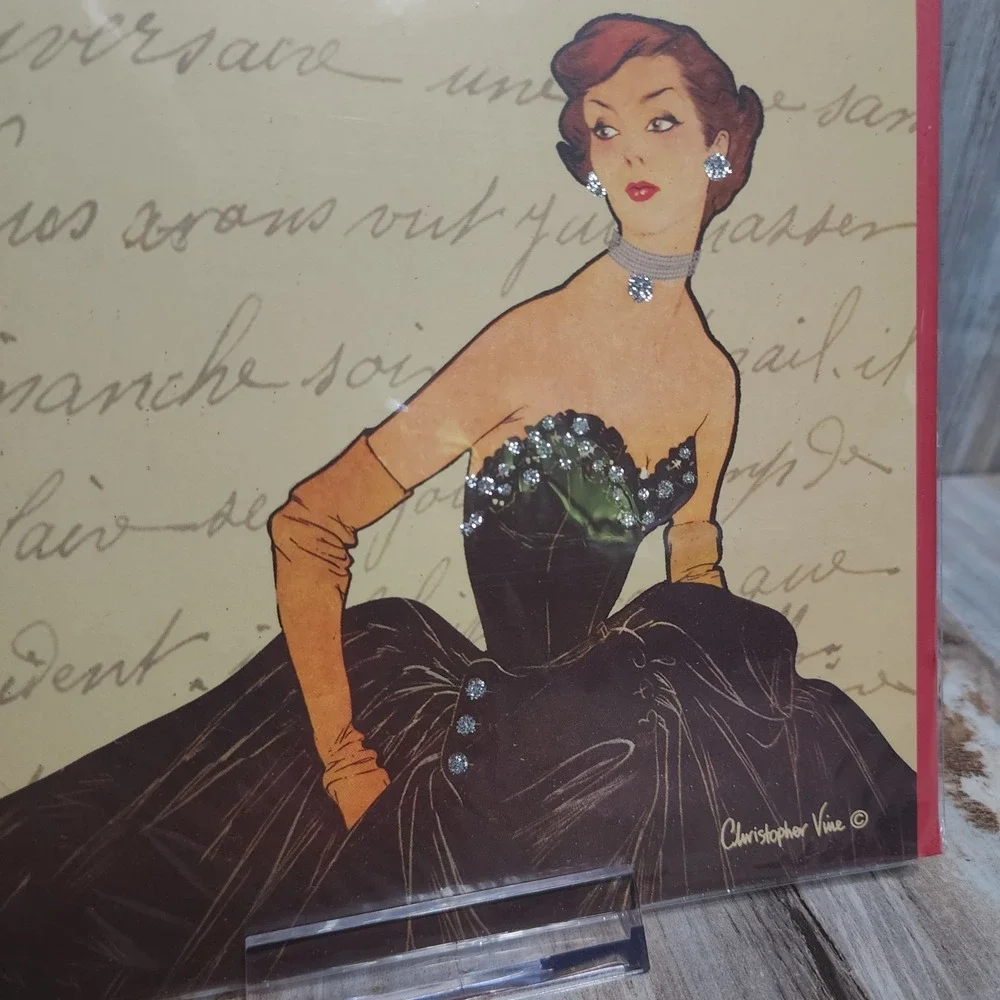 Papyrus CHRISTOPHER VINE Retro French Beaded Gorgeous Mother's Day Card